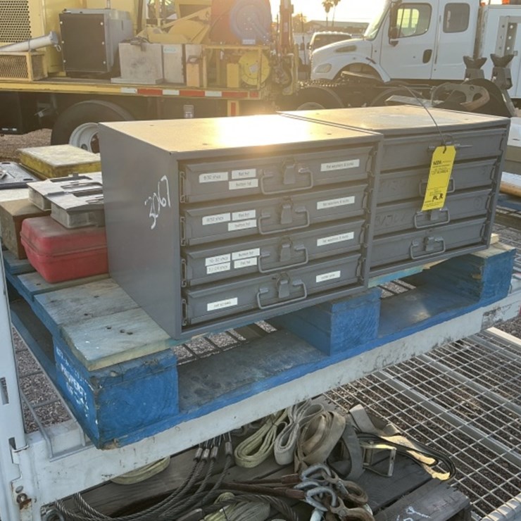 PALLET OF ASST HARDWARE AND HARDWARE BINS