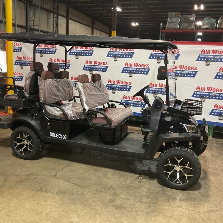 (Inv.50045) New 2025 SD LANCH SDLGC100 Electric Golf Cart, 72 Volt 5000-Watt Motor, 6 Passenger