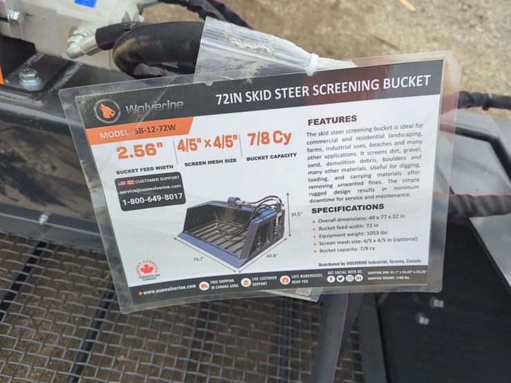wolverine-skid-steer-72"-screening-bucket-image-2
