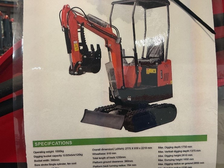 (inv.50031)-new-unused-miva-va13-mini-excavator,-13.5-gas-engine,-manual-thumb,-15"-bucket,-blade-image-12