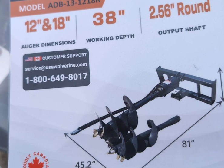 (1)-wolverine-skid-steer-auger-drive-and-bit-12"-&-18"---adb-131218r-image-2