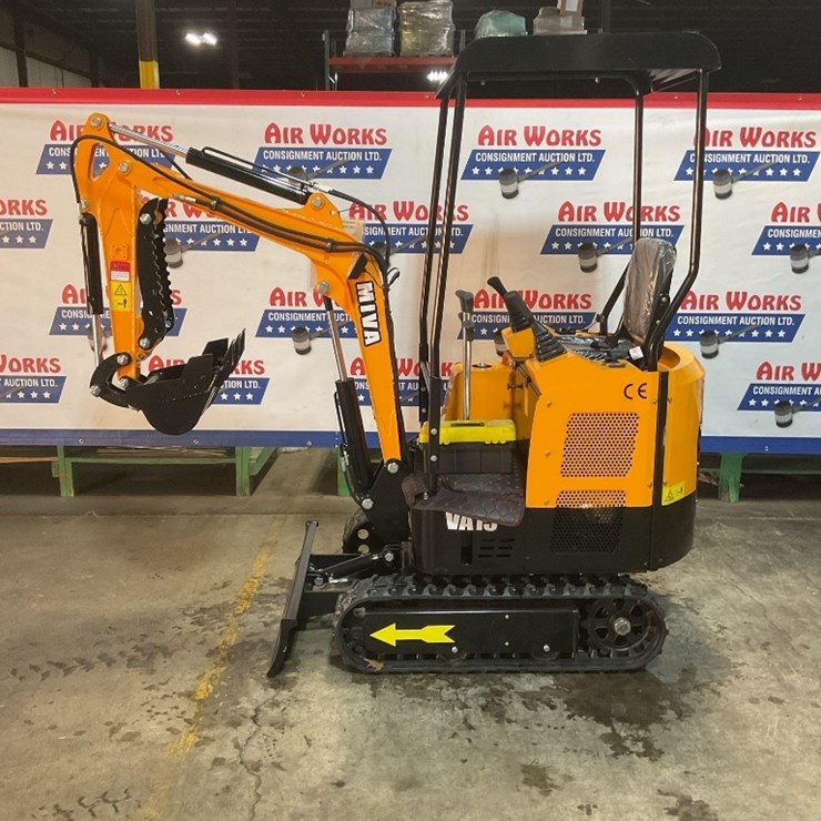 (Inv.50012) New Unused MIVA VA15 Mini Excavator, 13.5 Hp Gas Engine, Aux. Hydraulics, 15" Bucket,
