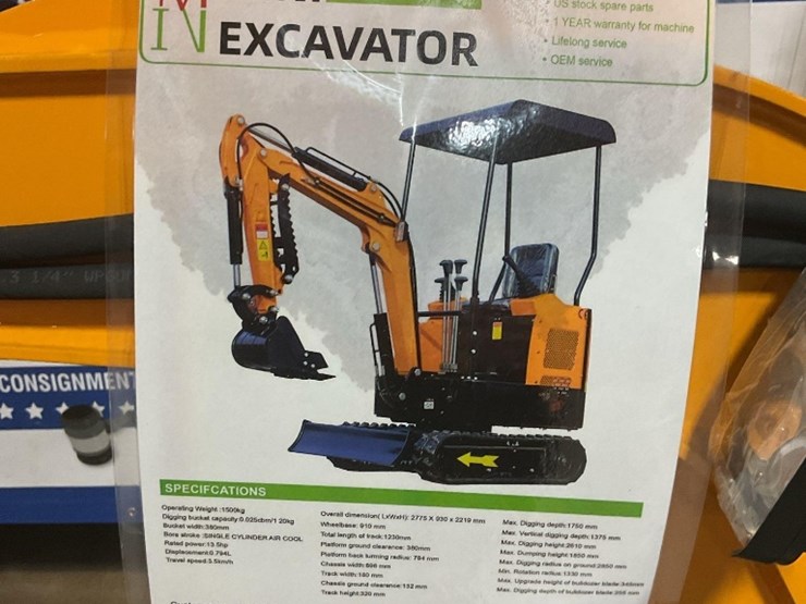 (inv.50006)-new-unused-miva-va15-mini-excavator,-13.5-hp-gas-engine,-pilot-controls,-aux.-hydraulic-image-4