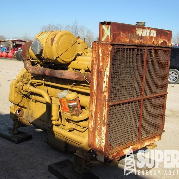 (1-92) CAT D-353E Diesel Eng, S/N-N/A, w/ Radiato...