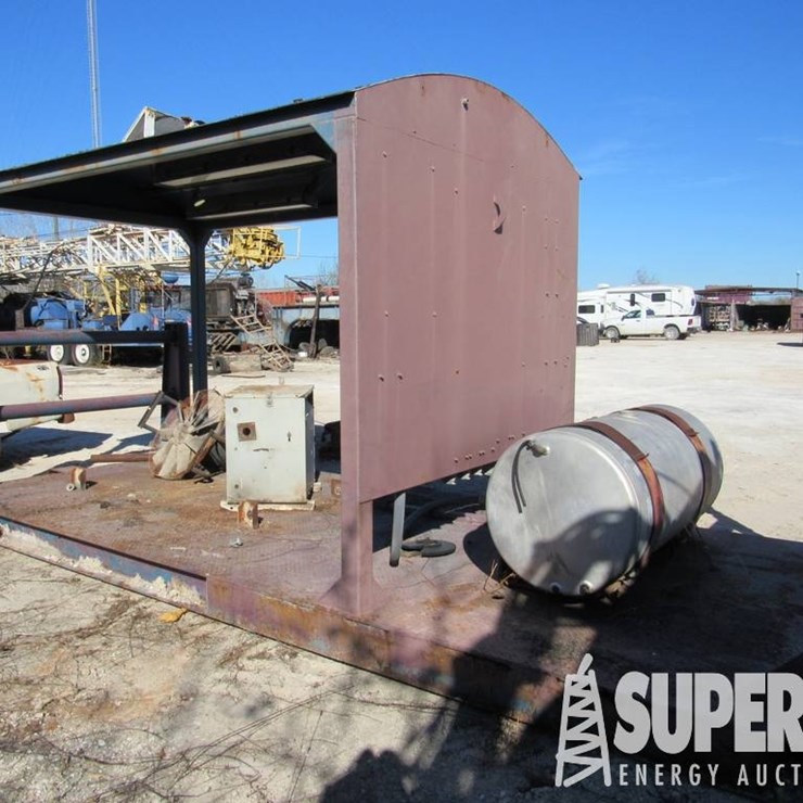 (1-235) 7'6"W x 19'L Generator Shed, w/ 12' Top C...