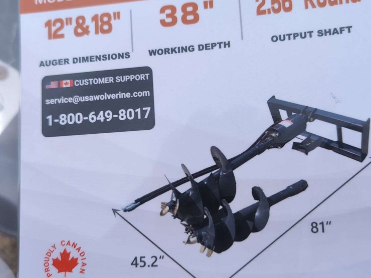 (1)-wolverine-skid-steer-auger-drive-and-bit-12"-&-18"---adb-131218r-image-2