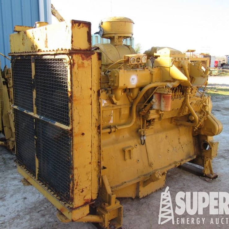 (1-91) CAT D-353E Diesel Eng, S/N-N/A, w/ Radiato...