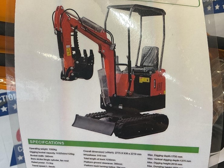 (inv.50039)-new-unused-miva-va13-mini-excavator,-13.5-hp-gas-engine,-manual-thumb,-blade-image-8
