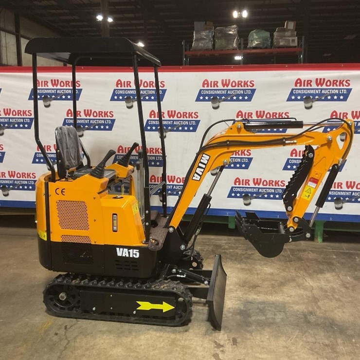 (Inv.50006) New Unused MIVA VA15 Mini Excavator, 13.5 Hp Gas Engine, Pilot Controls, Aux. Hydraulic