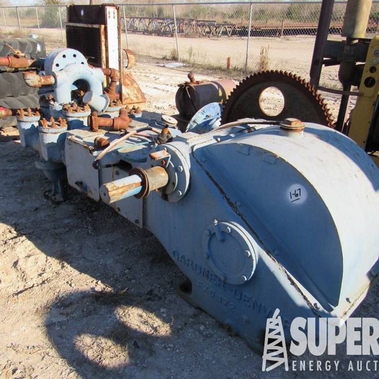 (1-67) GARDNER DENVER FXD Duplex Water Pump, w/ F...