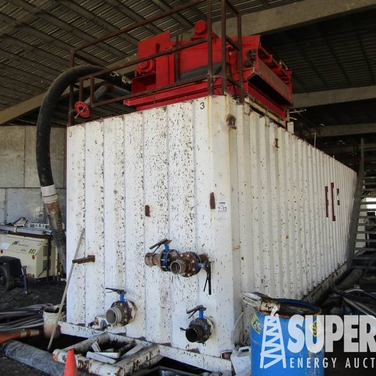 (4-35) 8'6"H x 8'W x 45'L 540-Bbl Portable Shaker...