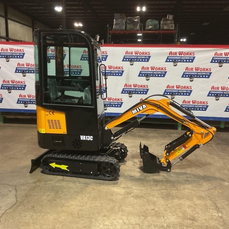 (Inv.50005) 2025 MIVA VA13C Mini Excavator, 13.5 Hp Gas Engine, Aux. Hydraulics, No Hydraulic Oil