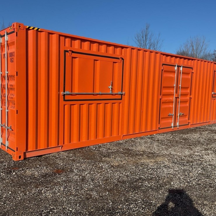 (Inv.51054) New Unused 1 Trip Multi Door High Cube Shipping Container, 1 End Door, 1 Side Door,