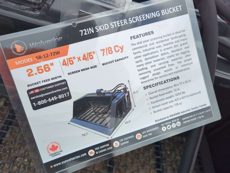 wolverine-skid-steer-72"-screening-bucket-image-5