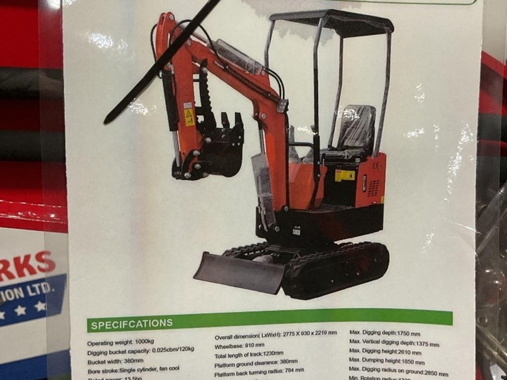 (inv.50009)-new-unused-miva-va13-mini-excavator,-13.5-gas-engine,-manual-thumb,-15"-bucket,-blade-image-6