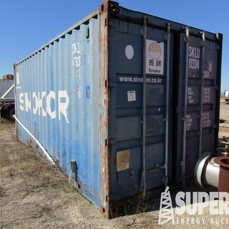 (4-72) 20'L Shipping Container, w/ Water Conn, La...