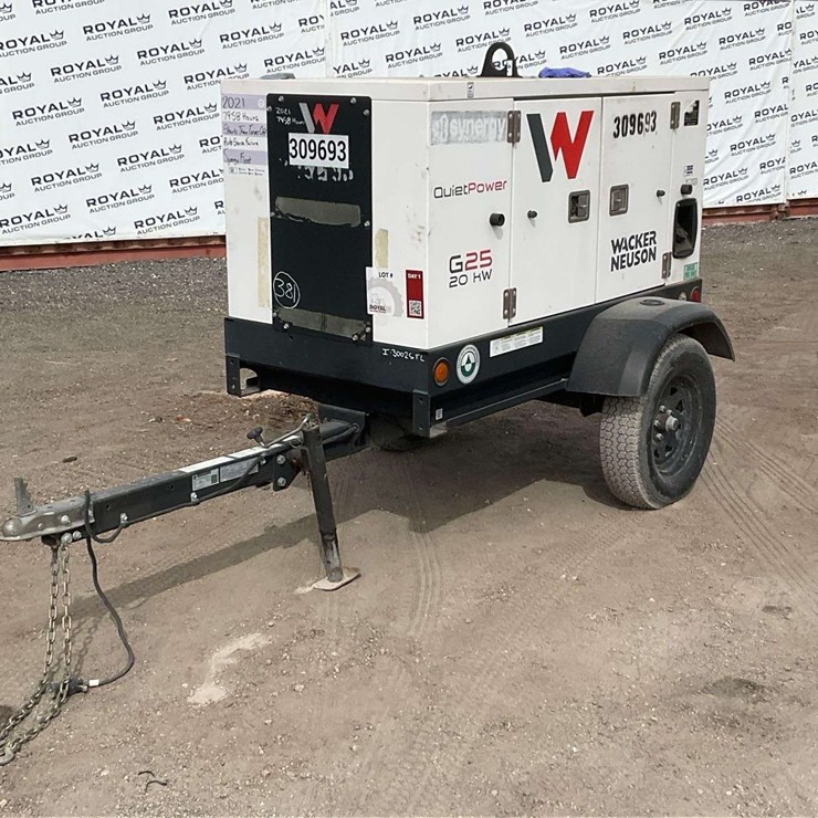 2021 Walker Neuson G25 20 KW Towable Generator