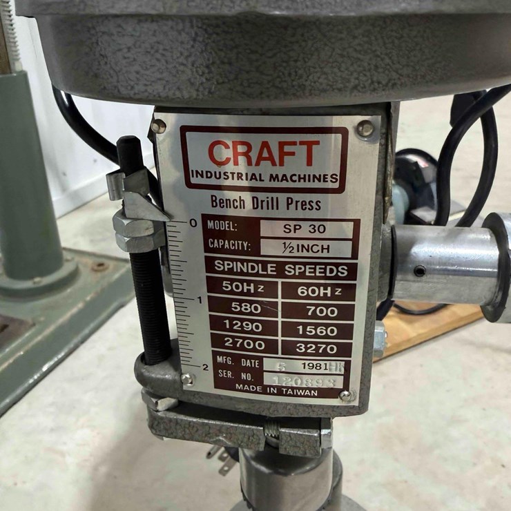 1981 Craft Drill Press