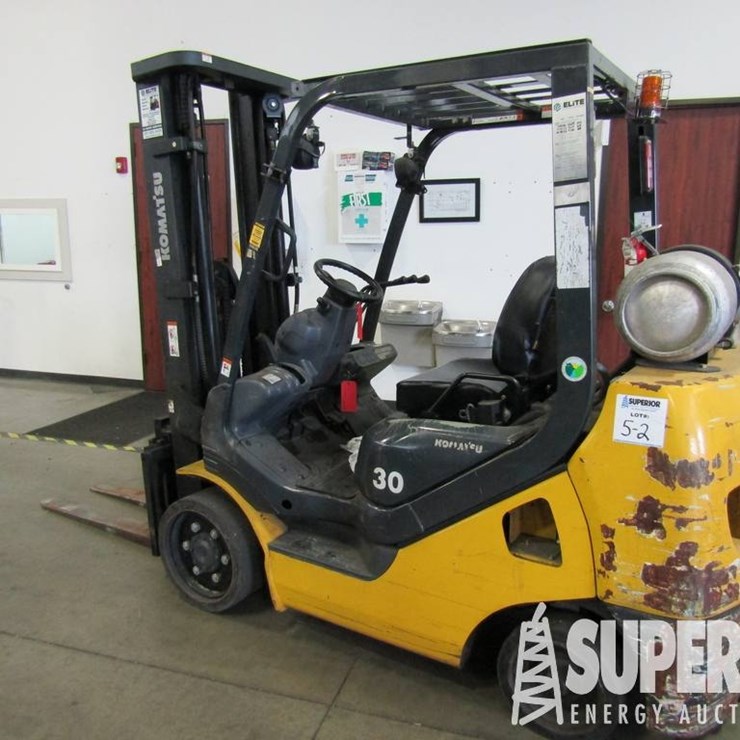 (5-2) 2012 KOMATSU FG30 6000# Forklift, S/N-A240,...