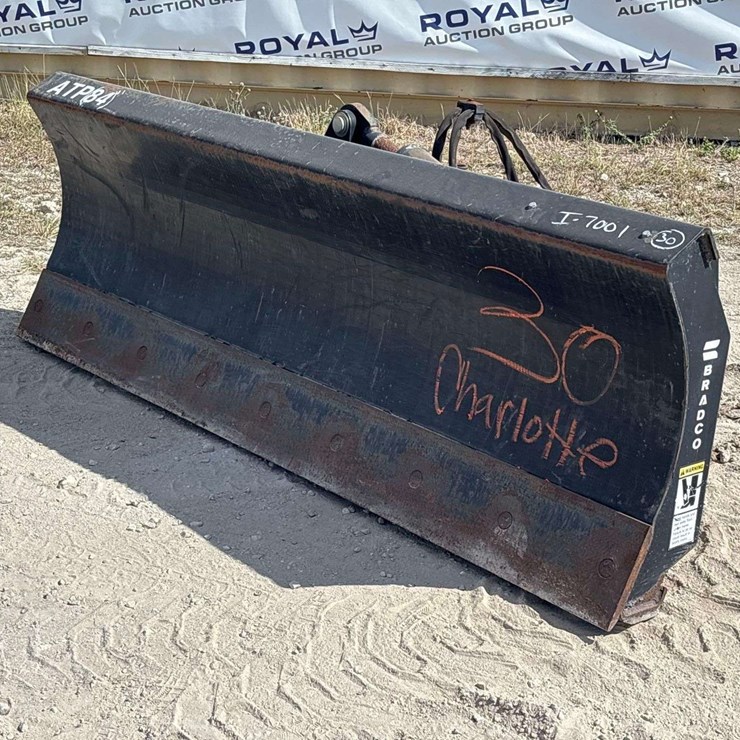 Bradco 84in Hydraulic 6-way Dozer Blade Skid Steer Attachment