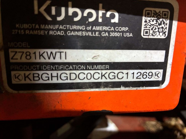kubota-781-60"-zero-turn-mower-showing-2349-hours-image-19