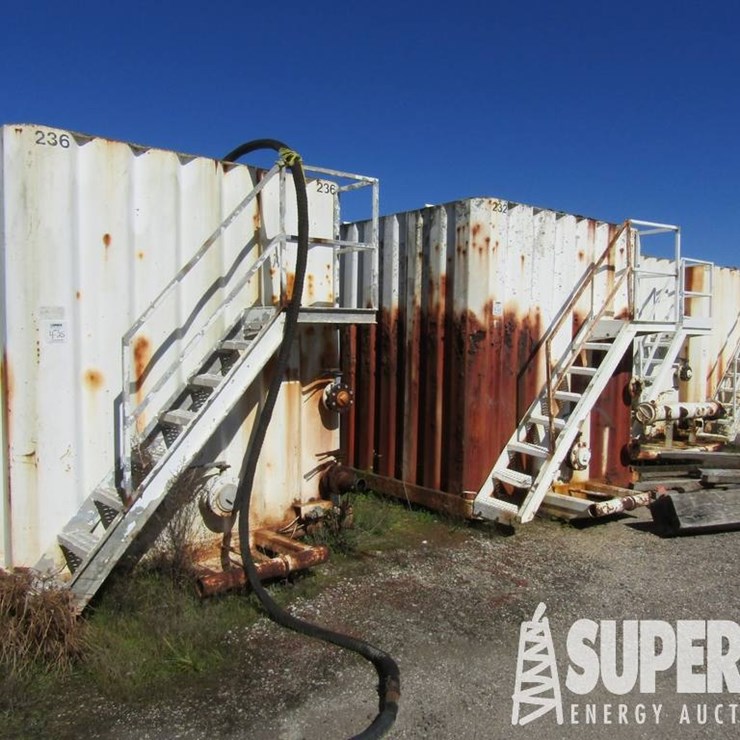 (4-24) 500-Bbl Portable Frac Tank, w/ 11R24.5 Tir...