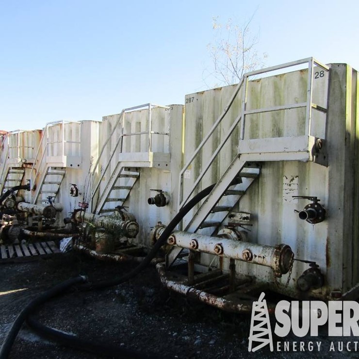 (4-31) 500-Bbl Portable Frac Tank, w/ 11R24.5 Tir...
