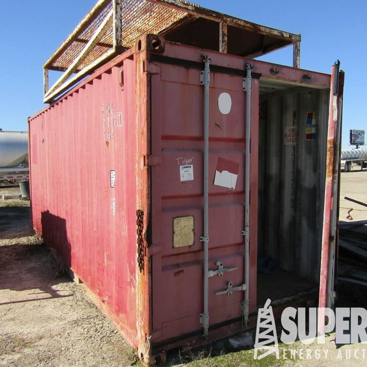 (4-73) 20'L Shipping Container, w/ Water Conn, La...