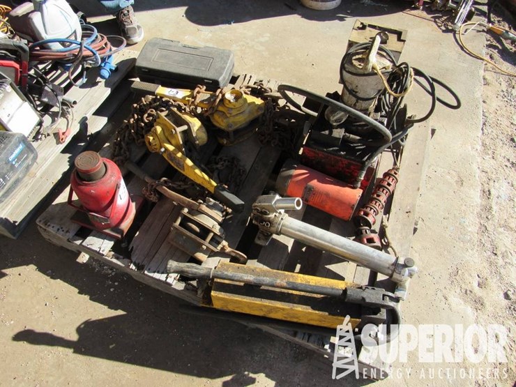 (1-3)-power-team-10-ton-hydraulic-cylinder,-w/-hy...-image-1