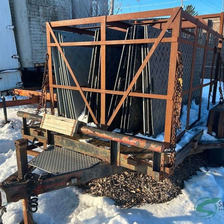 Tandem Axle Trailer with Yard mats included trailer is under 2500lbs no title