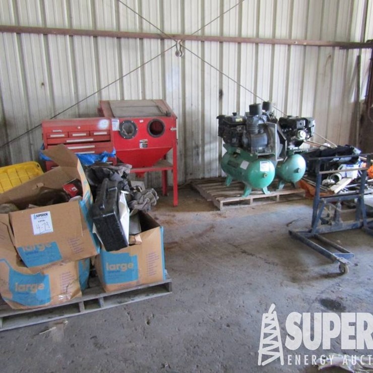 (4-79) (2) Shop Air Compressors, EA p/b Gas Eng,...