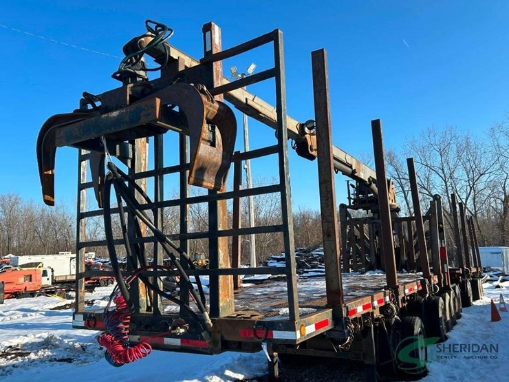 1997-transport-log-hauler-trailers-with-crane-both-trailers-sell-together-image-1