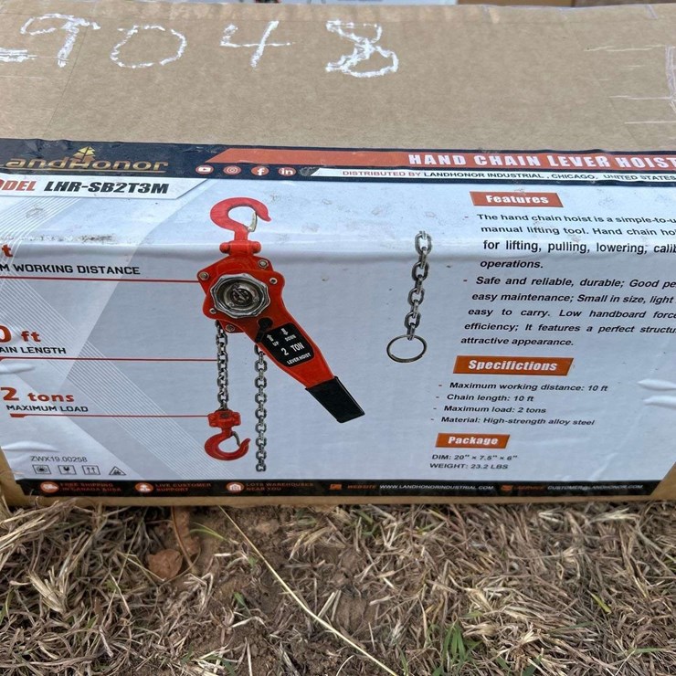 LandHonor LHR-SB2T3M 2-Ton Chain Hoist