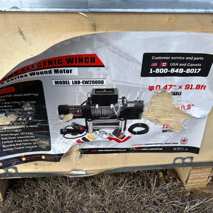 LandHonor LHR-EW20000 20000lb Electric Cable Winch
