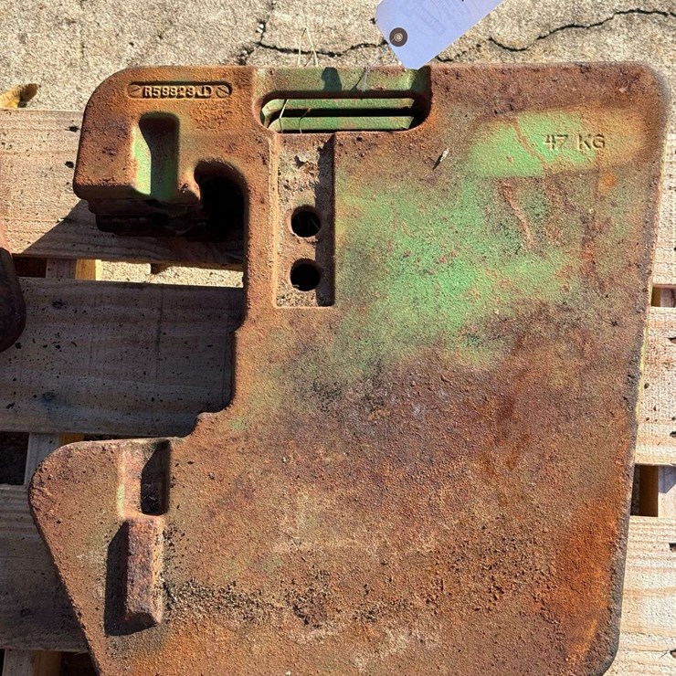 (4) John Deere Suitcase Weights