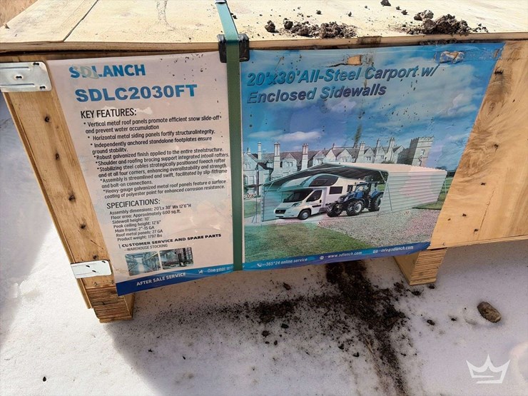 2025-sdlanch-sdlc2030ft-all-steel-carport-with-sidewalls-image-2