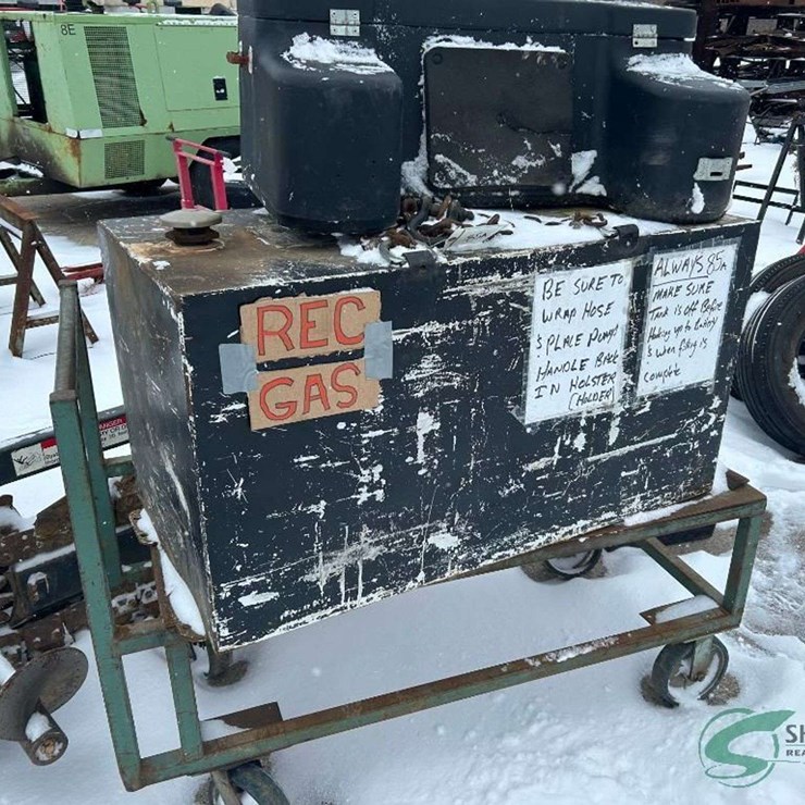 Tank on cart and back rest for quad