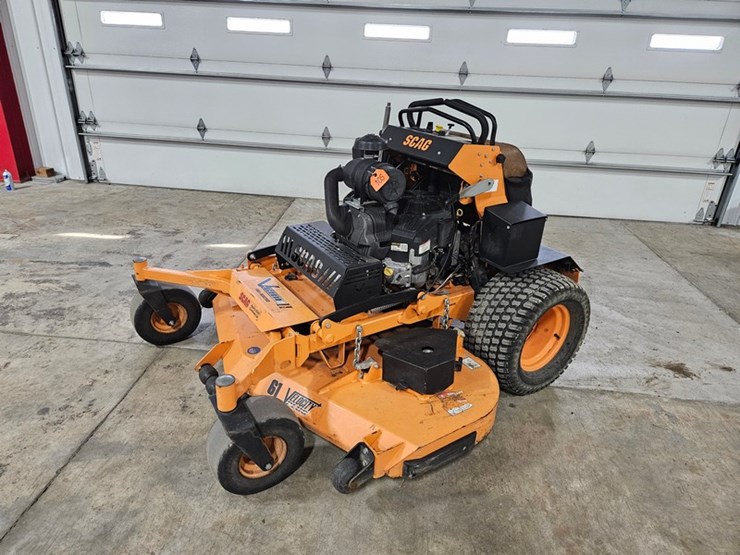 #105-•-2022-scag-v-ride-ii-fuel-injected-stand-on-mower-image-1