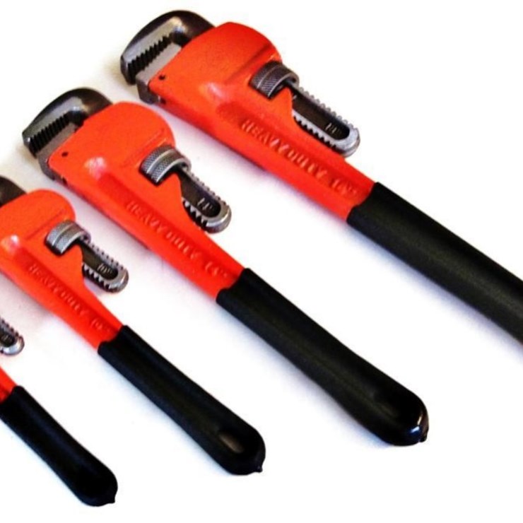 New Unused 4 PC Steel Pipe Wrench - Ate