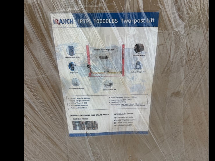 #4127-•-e2.-new-iranch-10,000-lb,-2-post-car-lift-image-2