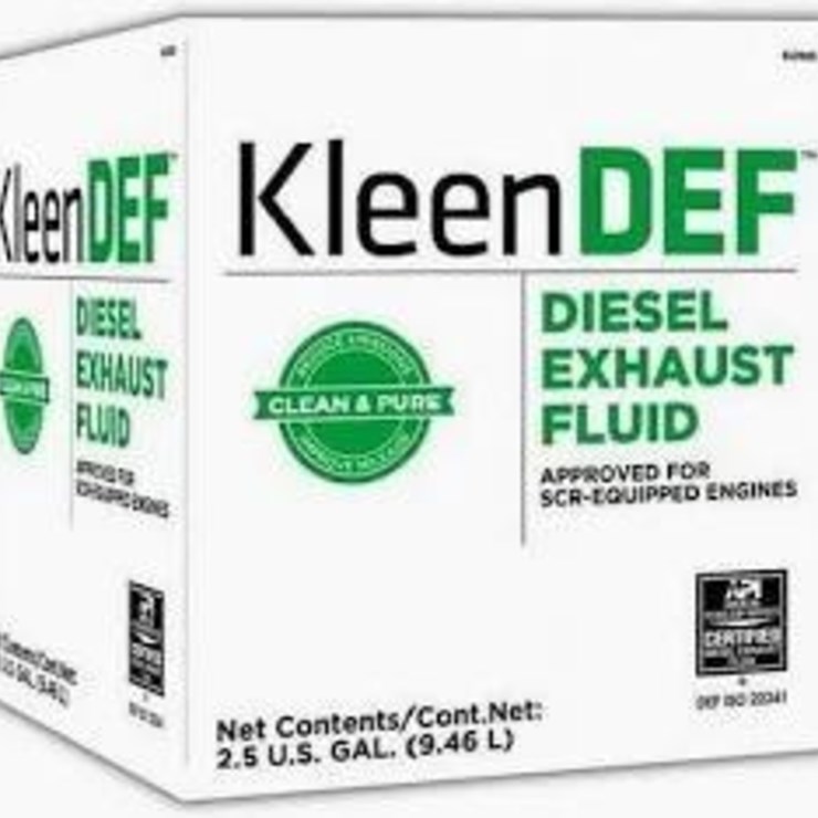 New Unused Kleendef diesel exhaust fluid 2.5 gal