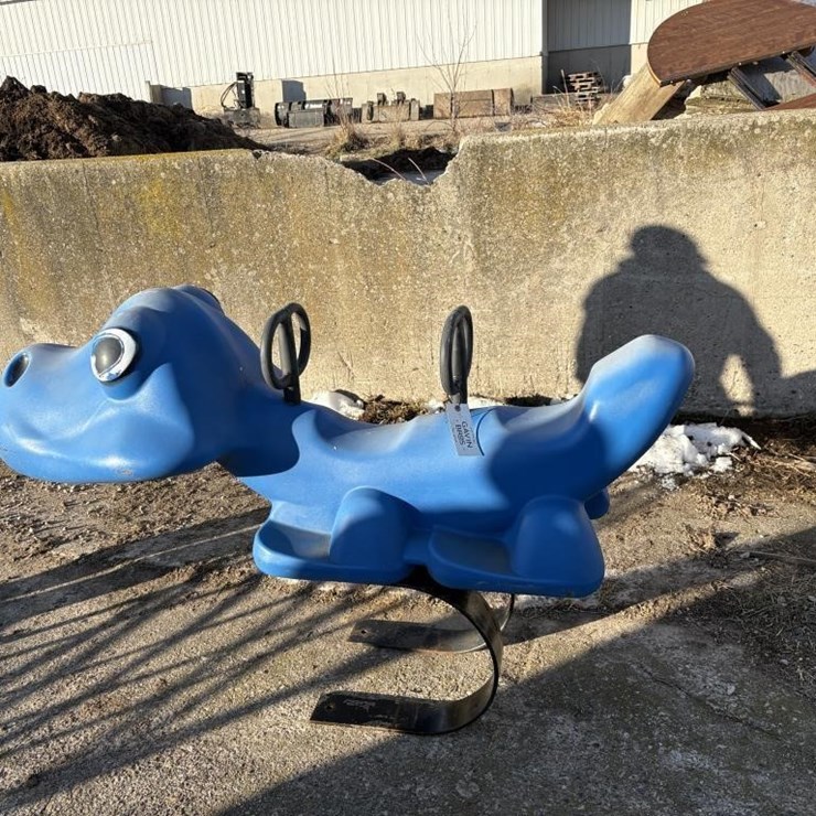 Dinosaur Plastic Kid's Rider, Cracked