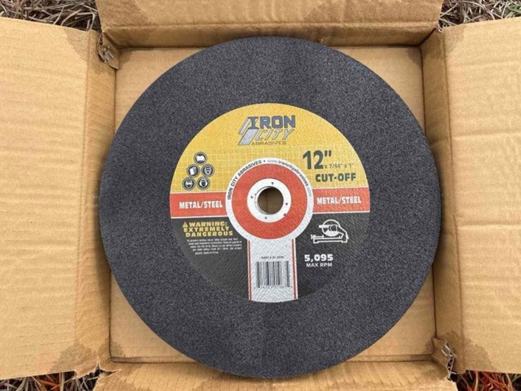 new-unused-12"-iron-city-metal-cut-off-wheel-(10-per-case)-image-1