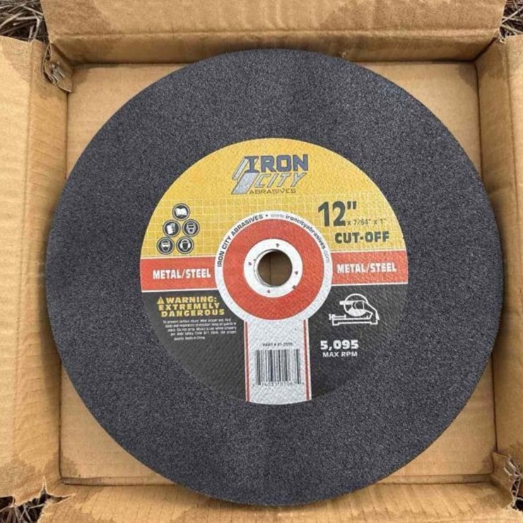 New Unused 12" Iron City Metal Cut-Off Wheel (10 Per Case)