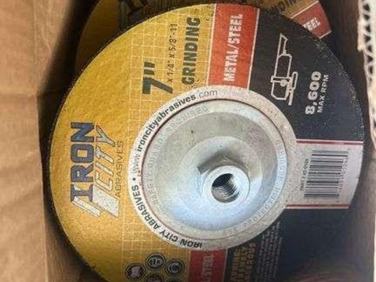 new-unused-7"-iron-city-metal-grind-rock-w/-hub-(10-per-case)-image-1