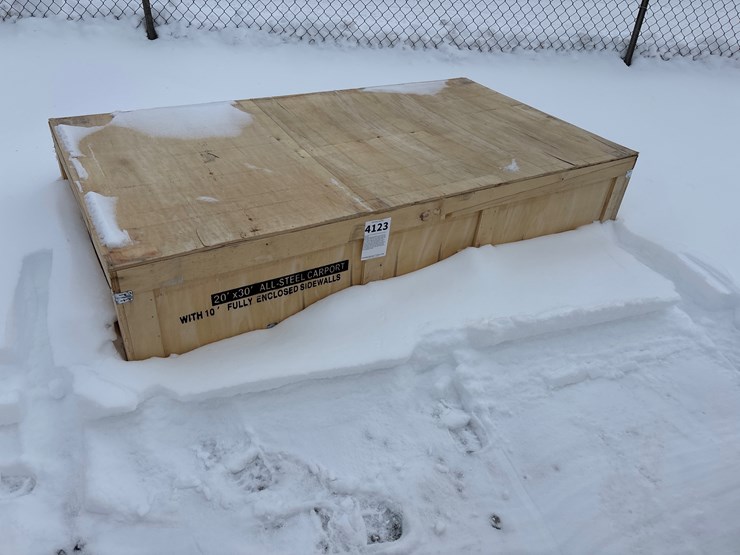 #4123-•-e1p.-sdlc2030ft-20'x30'all-steel-carport-w/enclosed-sidewalls-image-1