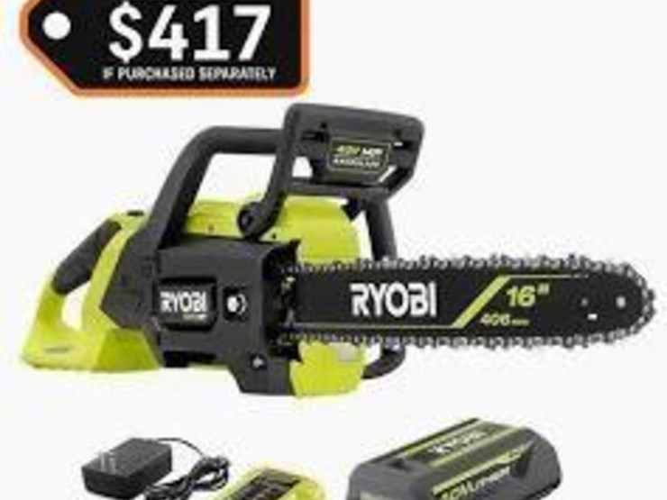 new-unused-ryobi-16"-chainsaw-with-case-image-1