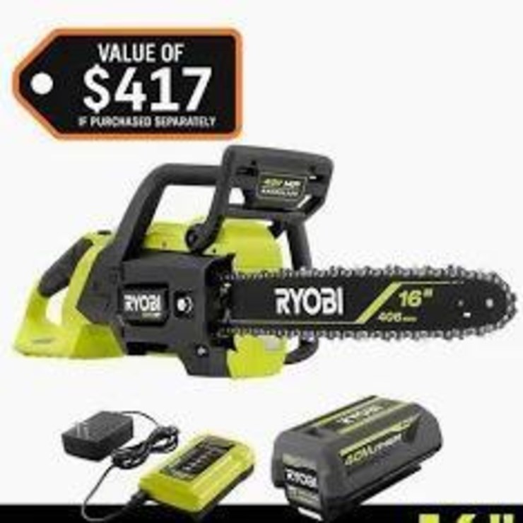 New Unused Ryobi 16" chainsaw with case