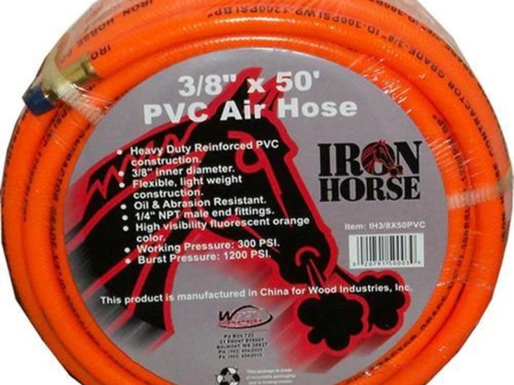 new-unused-iron-horse-auto-air-hose-reel-3/8"-x-50-ft-image-1