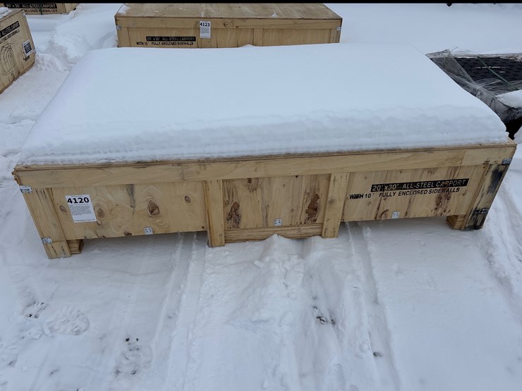 #4120-•-e1p.-sdlc2030ft-20'x30'all-steel-carport-w/enclosed-sidewalls-image-1